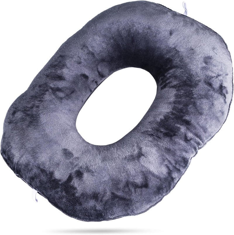 QIUCHA Pillow Tailbone Pain Relief Cushion, Soft Pad for Bed Sores. Anti-Decubitus Pad-Breathable for Hemorrhoids, Prostate and Surgery, Cushion for Office Chair, Long Travel, Car and Home Sofa - Image 1